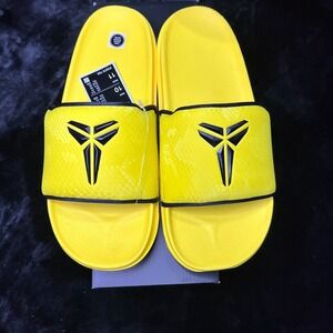 Nike Kobe Bryant Offcourt IF2870-700 Mens 10 Sandal Lightning Yellow Black Slide